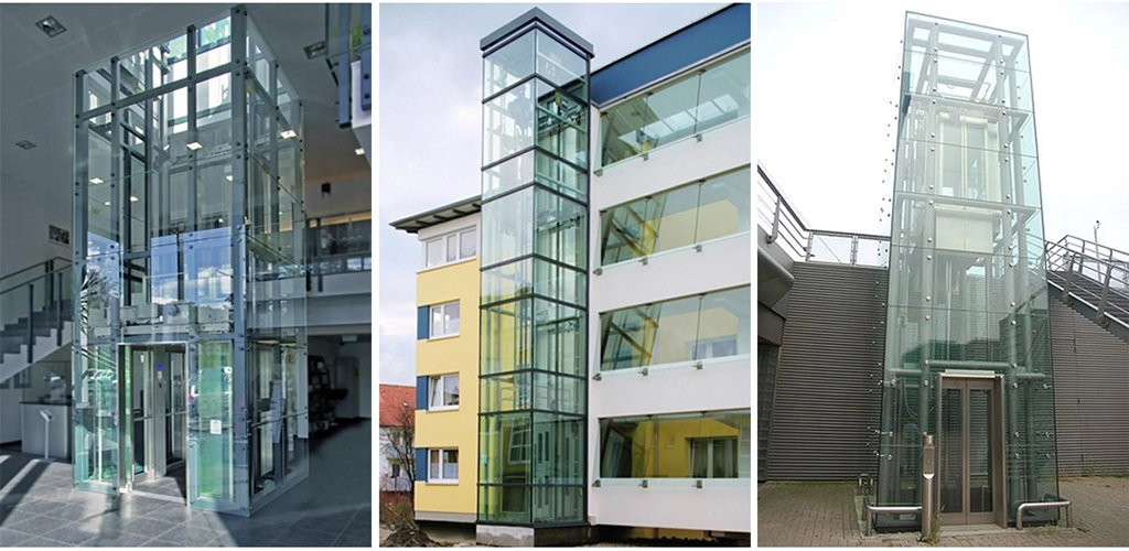 External industrial elevator for goods and heavy load in UAE