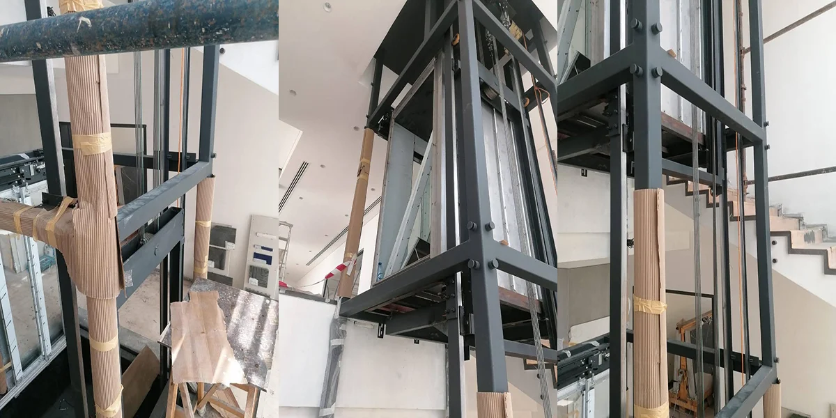 Guide rail alignment during elevator installation