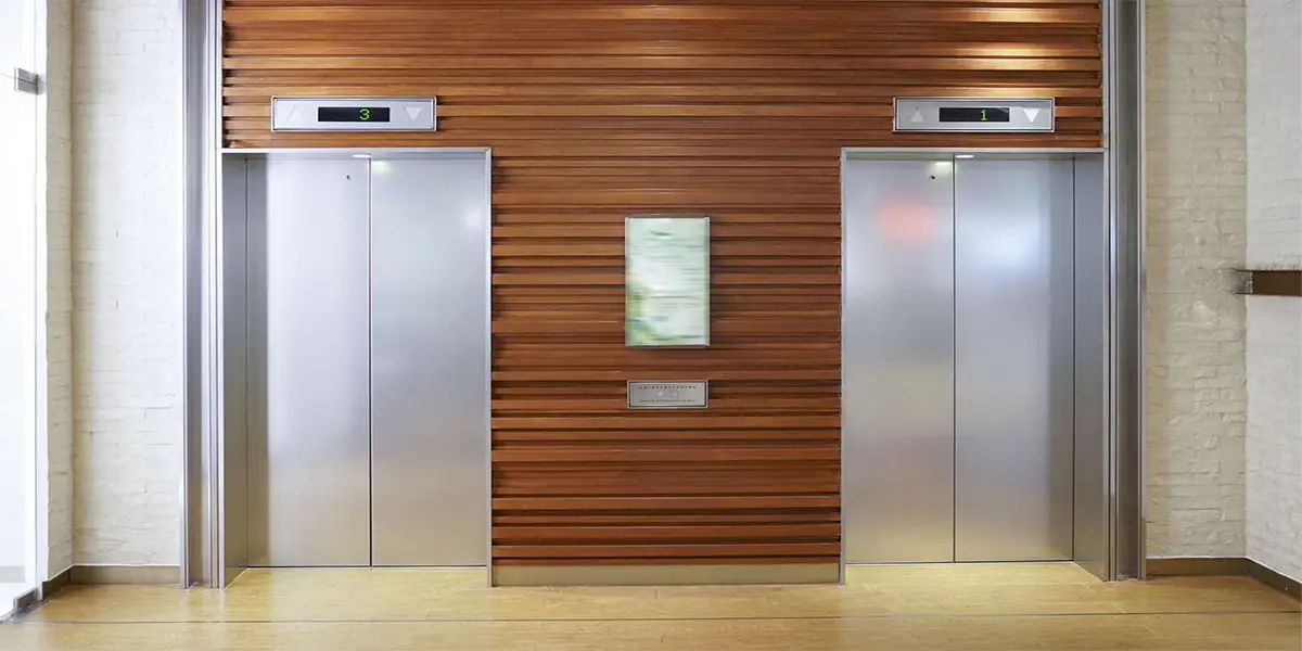Modern design home elevator with glass panels in UAE