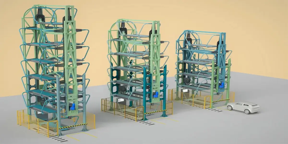Vertical rotary parking tower in UAE